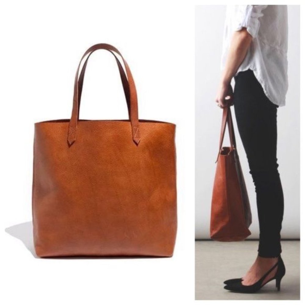 Madewell Transport Tote in English Saddle